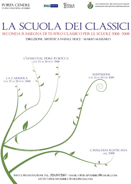 Locandina edizione 2008/2009 de La Scuola dei Classici