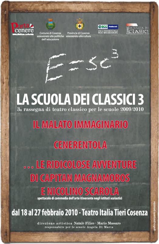 Locandina edizione 2009/2010 de La Scuola dei Classici