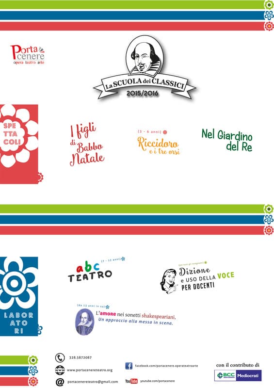 Locandina edizione 2015/2016 de La Scuola dei Classici