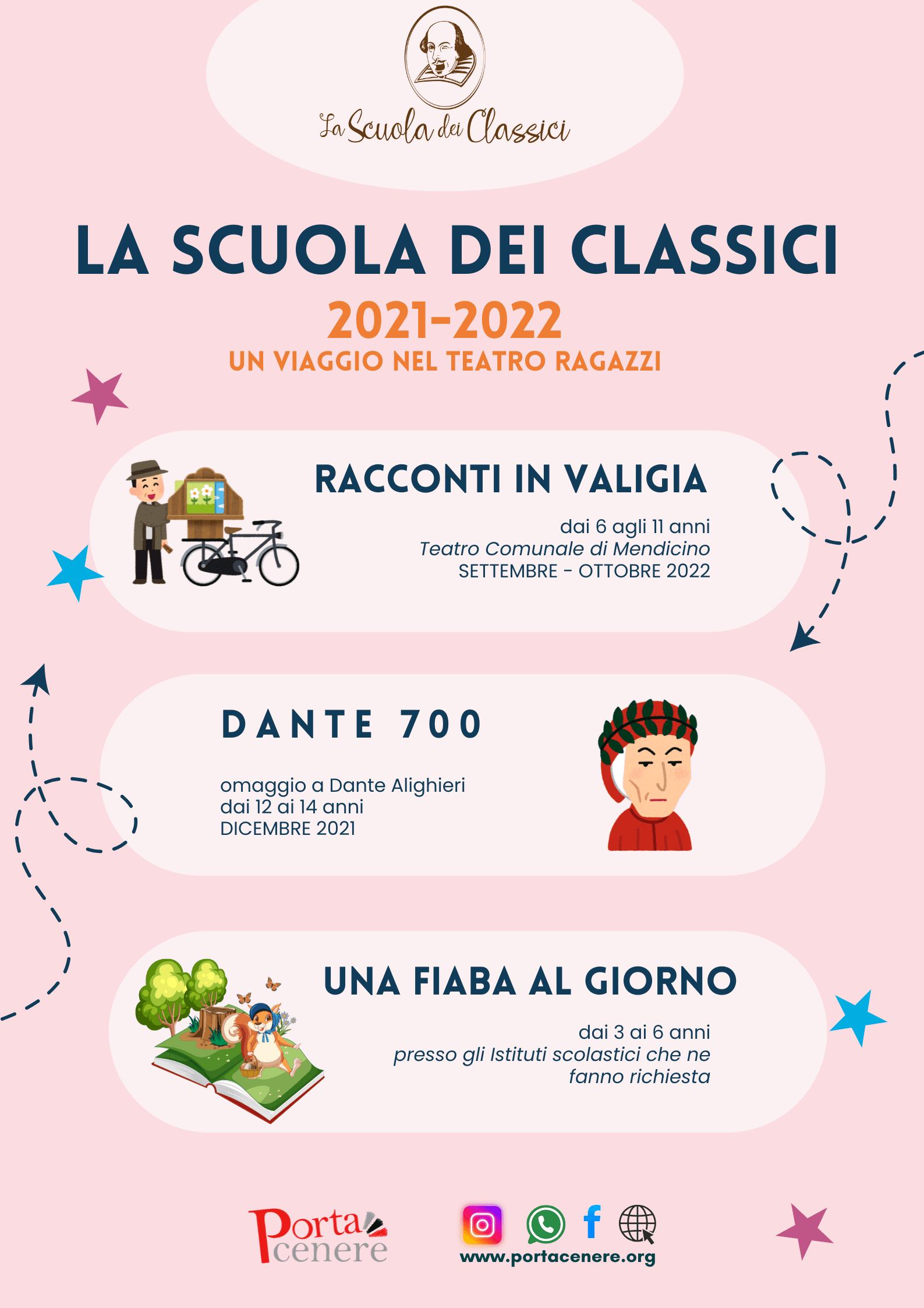 Locandina edizione 2021/2022 de La Scuola dei Classici